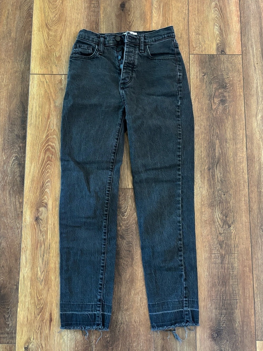 Black High-Rise 90s Slim Button-Fly Women's Jeans